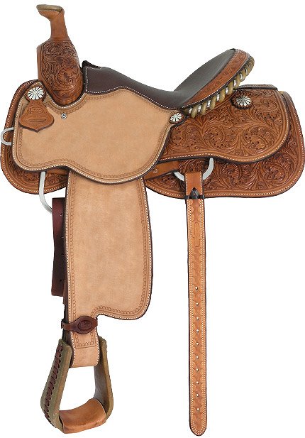 Leather Seat Team Roper Saddle from Cactus